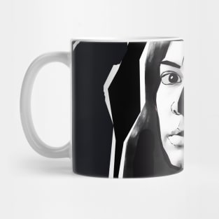 Alejandra Pizarnik in Black and White Mug